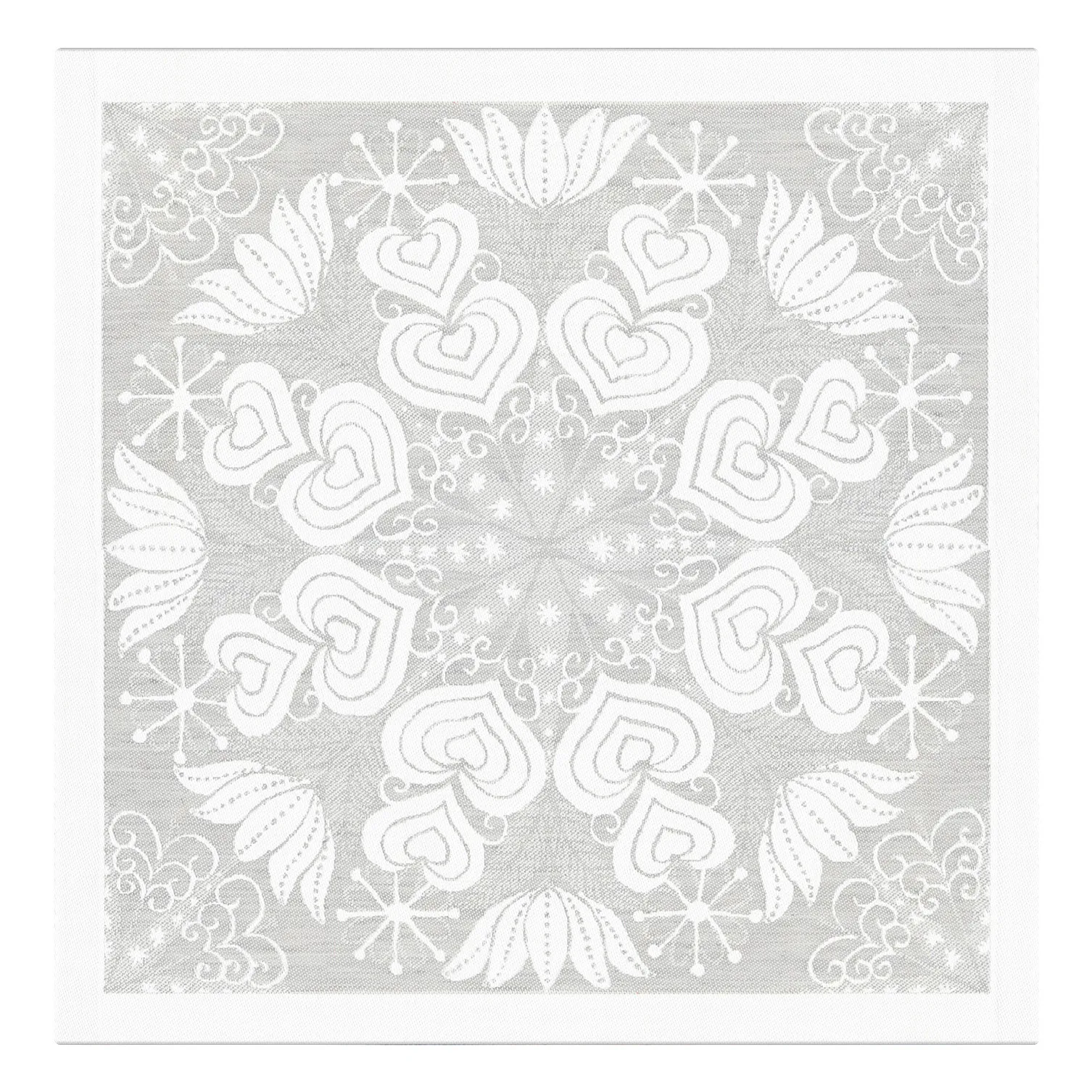 Hjärtbo servetti 35x35 cm, Harmaa Ekelund Linneväveri