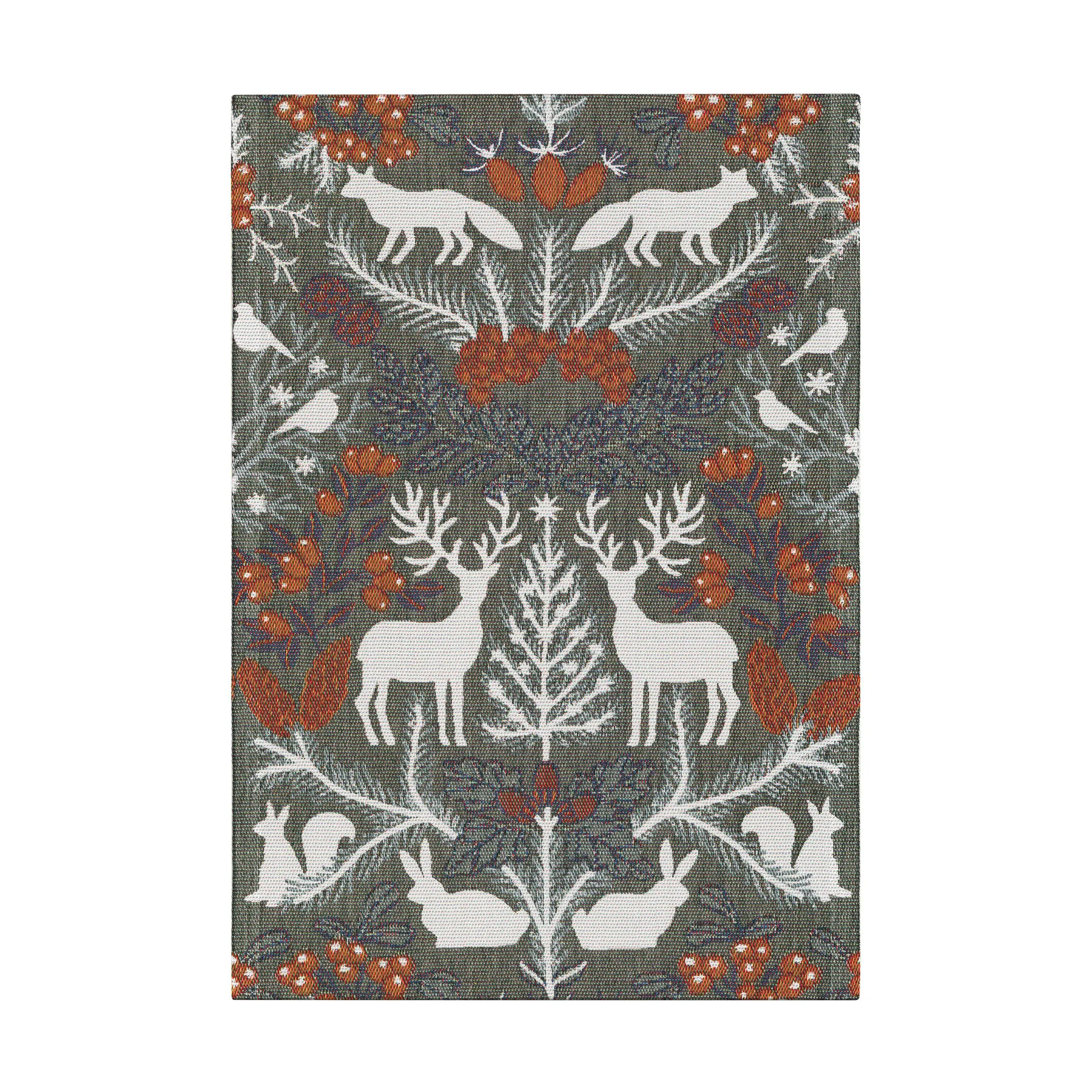 Hjortnäs keittiöpyyhe 35x50 cm, Harmaa Ekelund Linneväveri