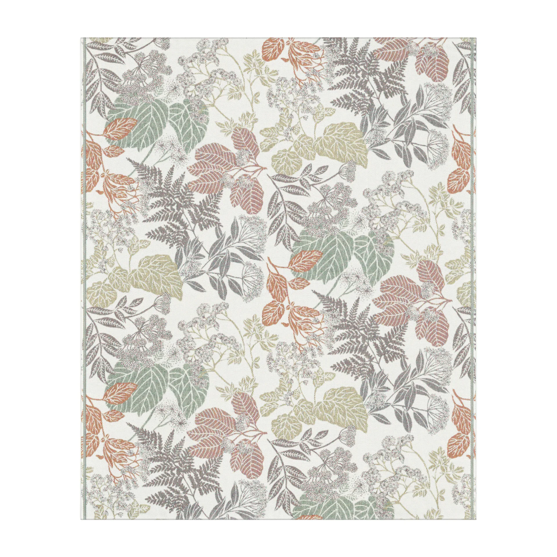 Höstnatur puuvillapeitto 140x170 cm, Ruskea Ekelund Linneväveri