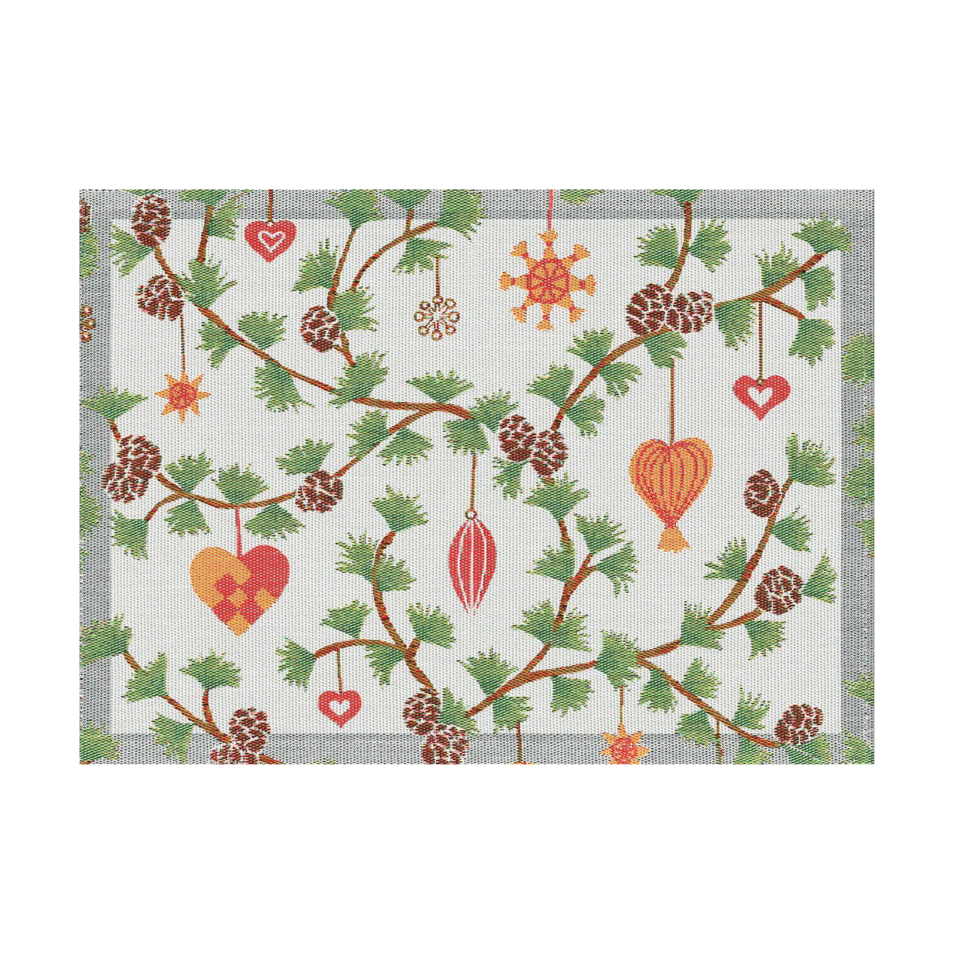 Julefröjd pöytätabletti 35x48 cm, Monivärinen Ekelund Linneväveri