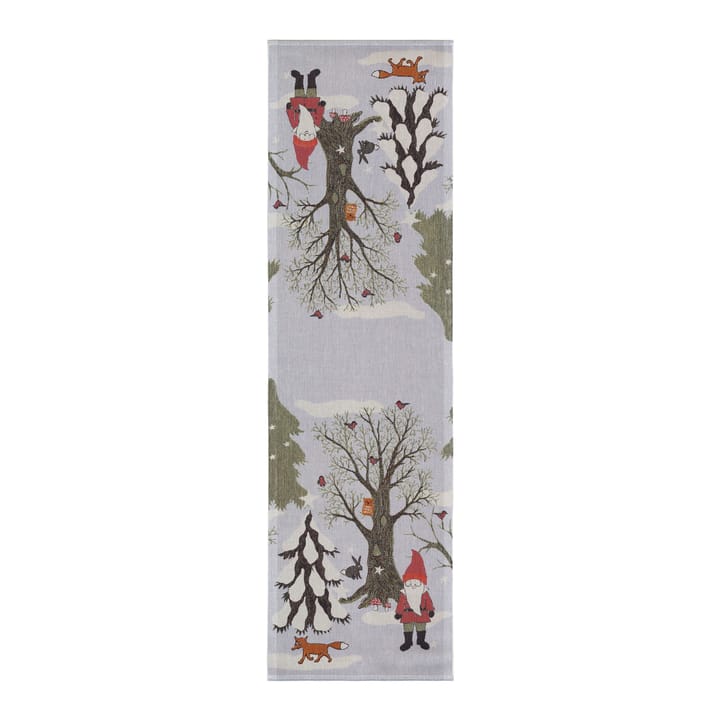 Julpromenad kaitaliina - 35x120 cm - Ekelund Linneväveri