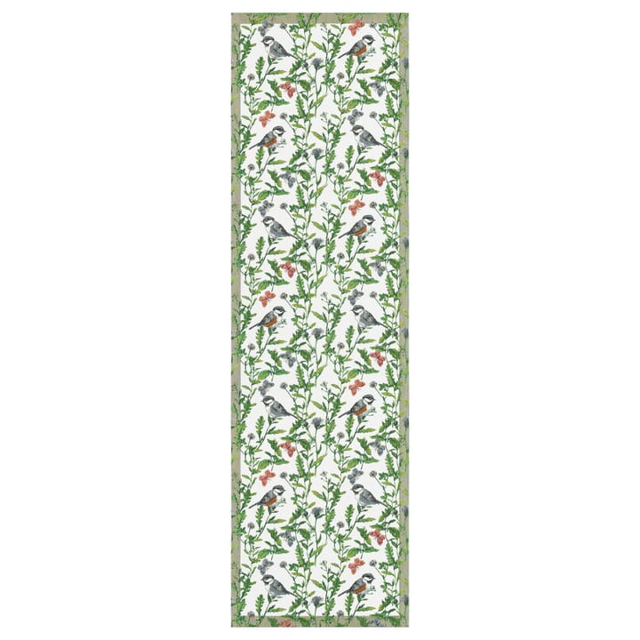 Kesälinnut kaitaliina 35 x 120 cm, Multi Ekelund Linneväveri