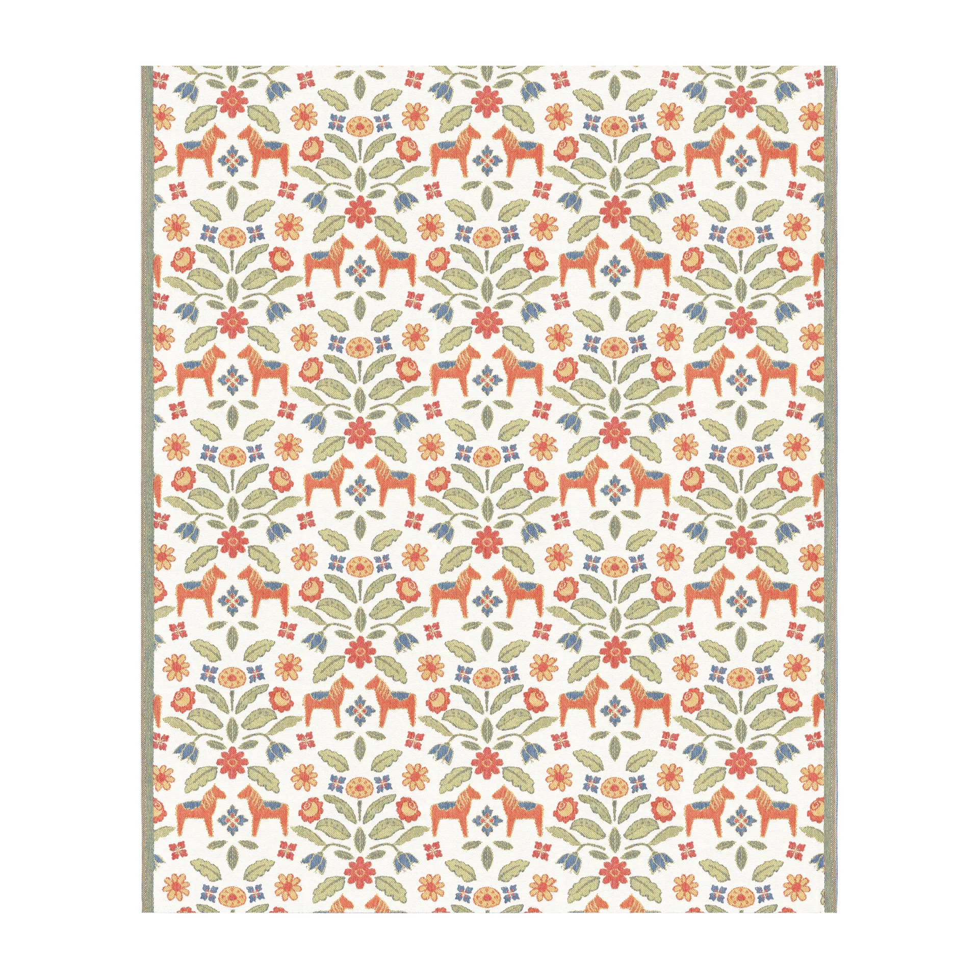 Kurbitsblom puuvillapeitto 140x170 cm, Monivärinen Ekelund Linneväveri