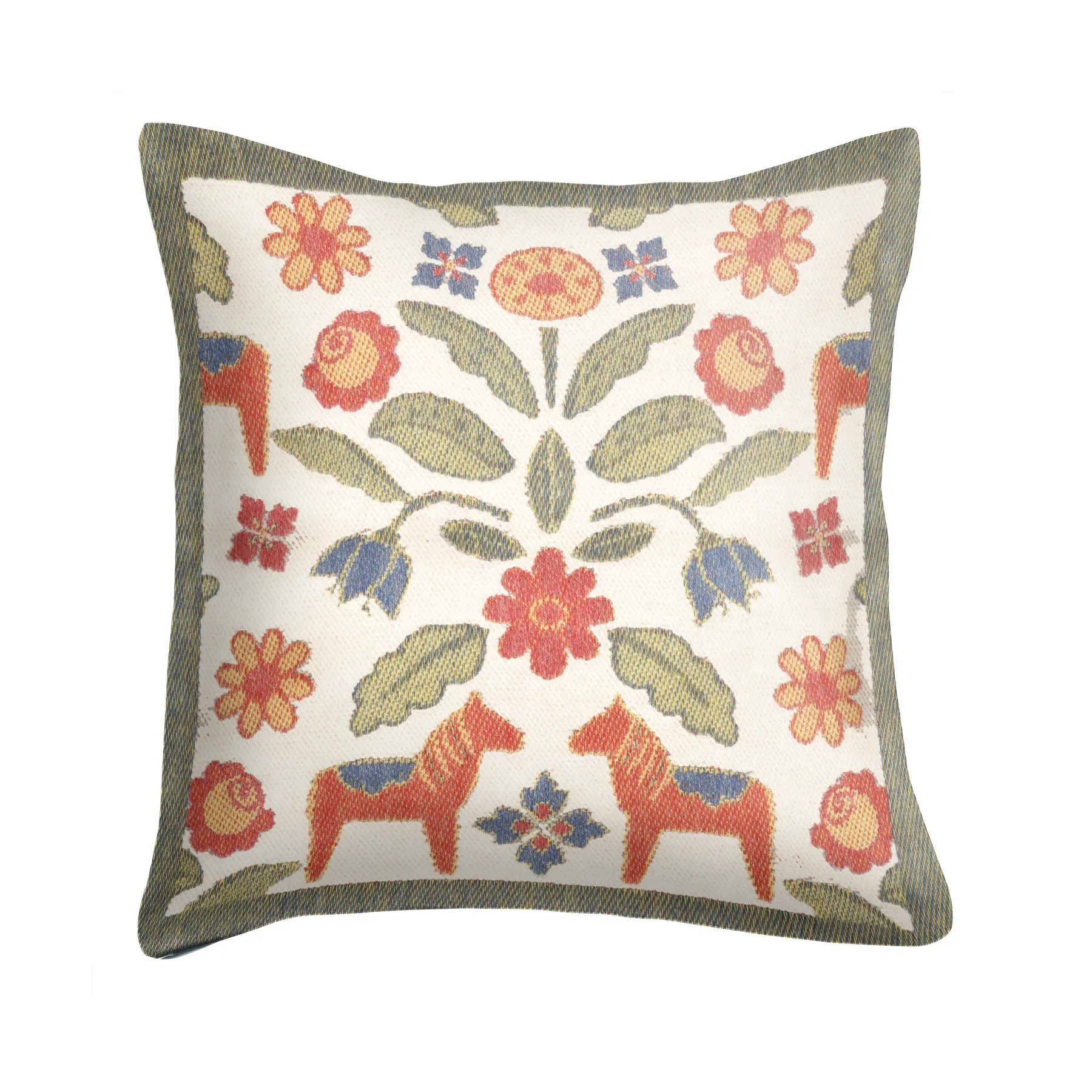 Kurbitsblom tyynynpäällinen 40x40 cm, Multi Ekelund Linneväveri