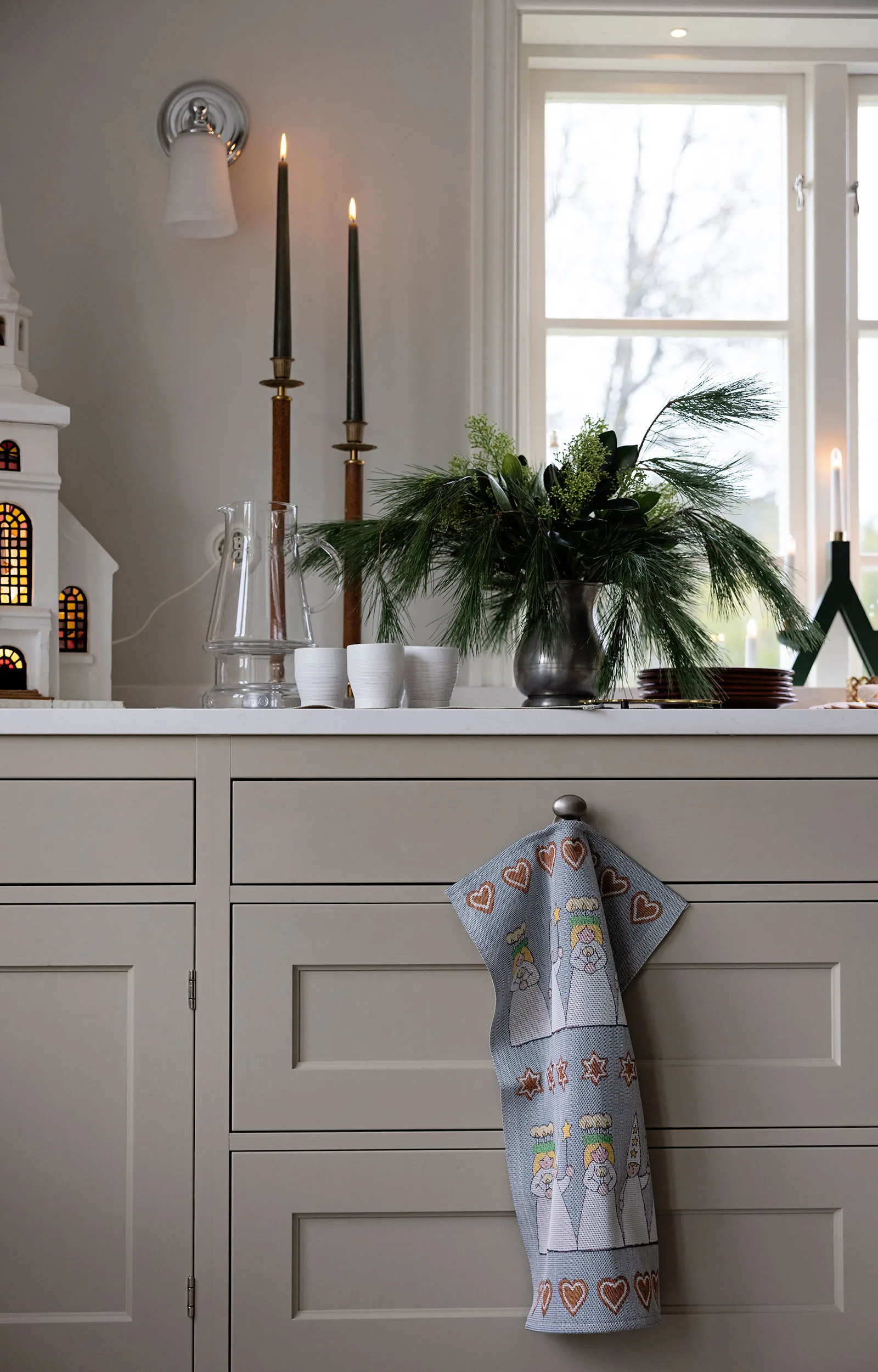 Mistelkvist pöytäliina 35x120 cm, Monivärinen Ekelund Linneväveri