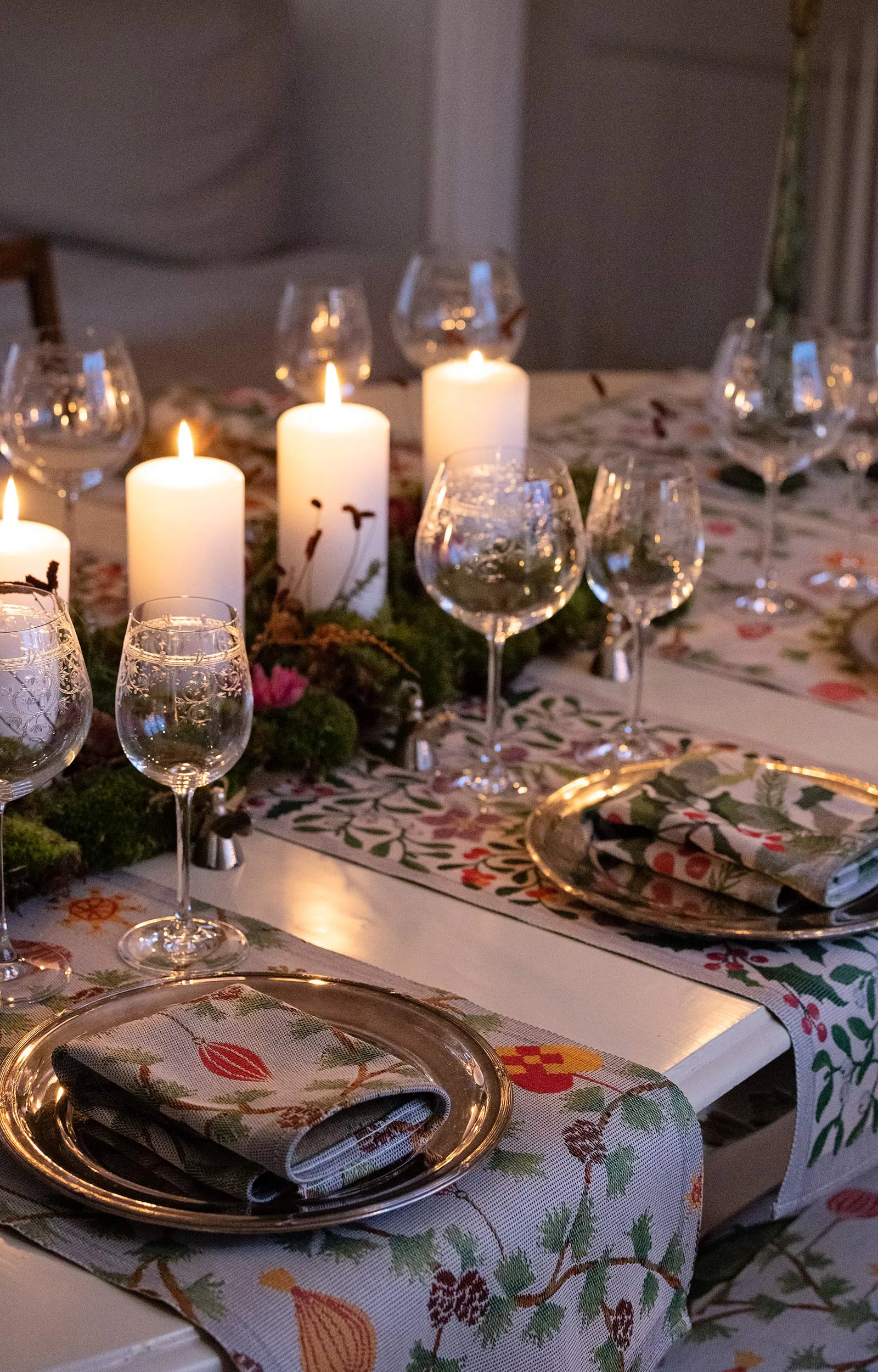 Misteloksa keittiöpyyhe 35x50 cm, Monivärinen Ekelund Linneväveri