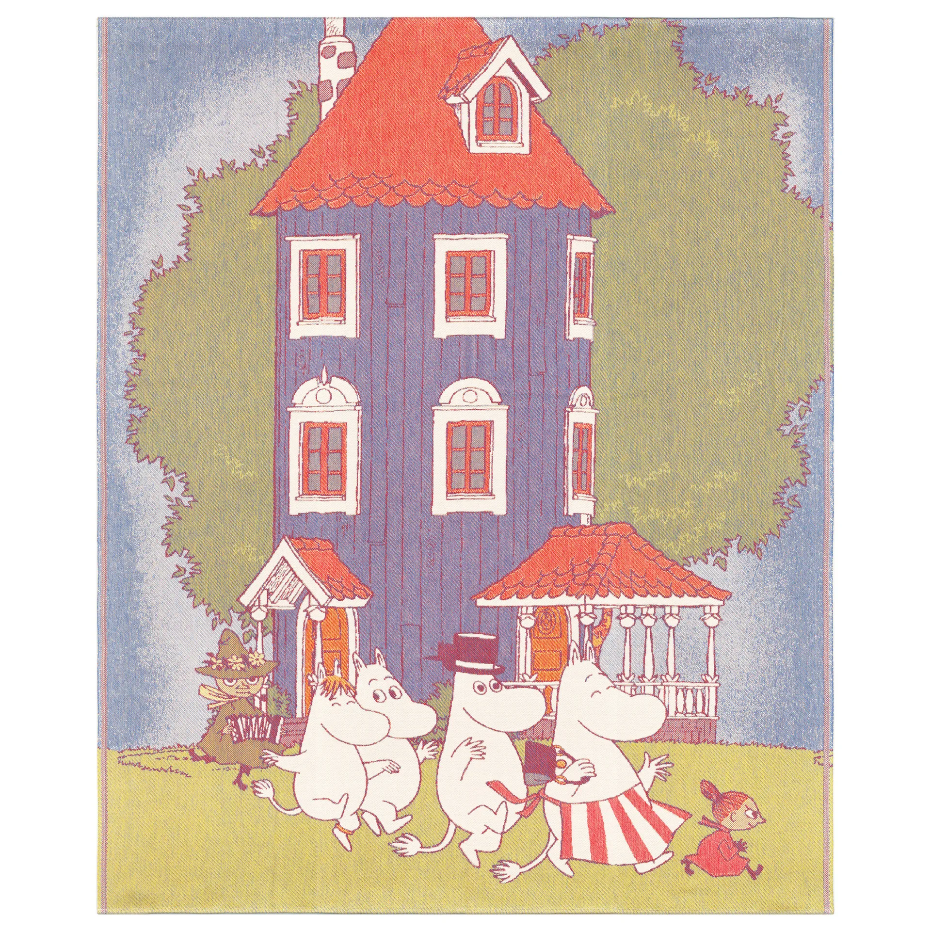 Moomin house viltti 140x170 cm, Multi Ekelund Linneväveri