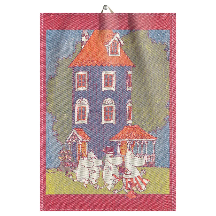 Muumi keittiöpyyhe 35x50 cm, Moomin house Ekelund Linneväveri