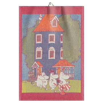 Muumi keittiöpyyhe 35x50 cm - Moomin house - Ekelund Linneväveri