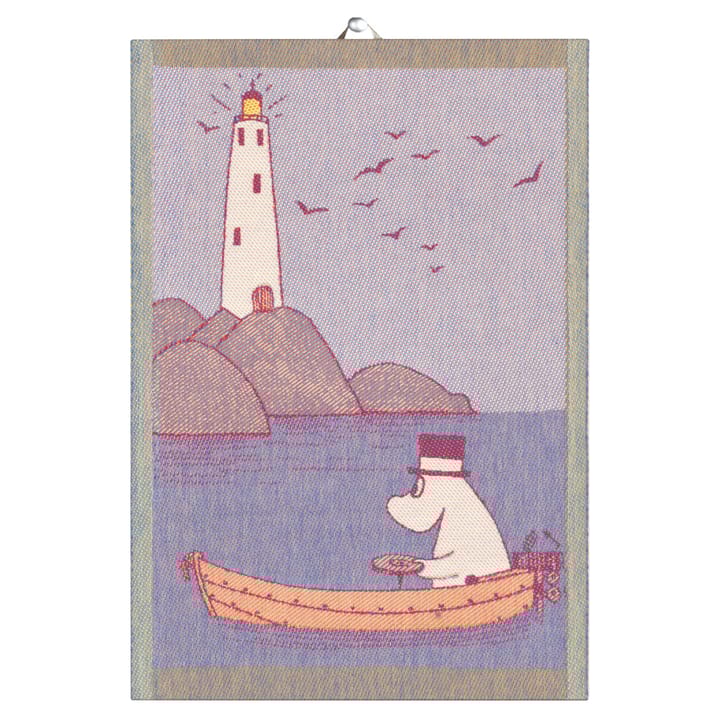 Muumi keittiöpyyhe 35x50 cm, Row the boat Ekelund Linneväveri