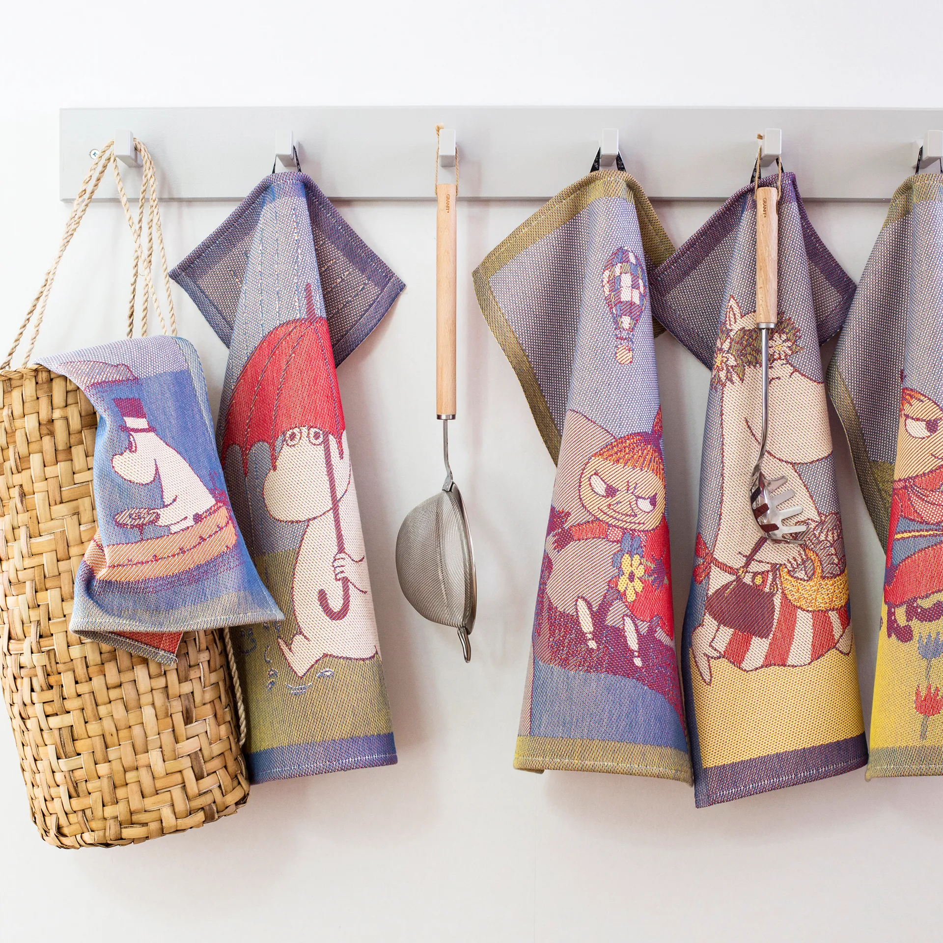 Muumi keittiöpyyhe 35x50 cm, Summerday Ekelund Linneväveri