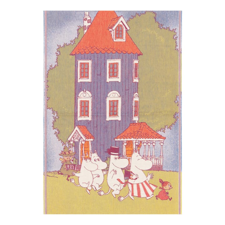Muumi lasten huopa 72x105 cm, Moomin house Ekelund Linneväveri