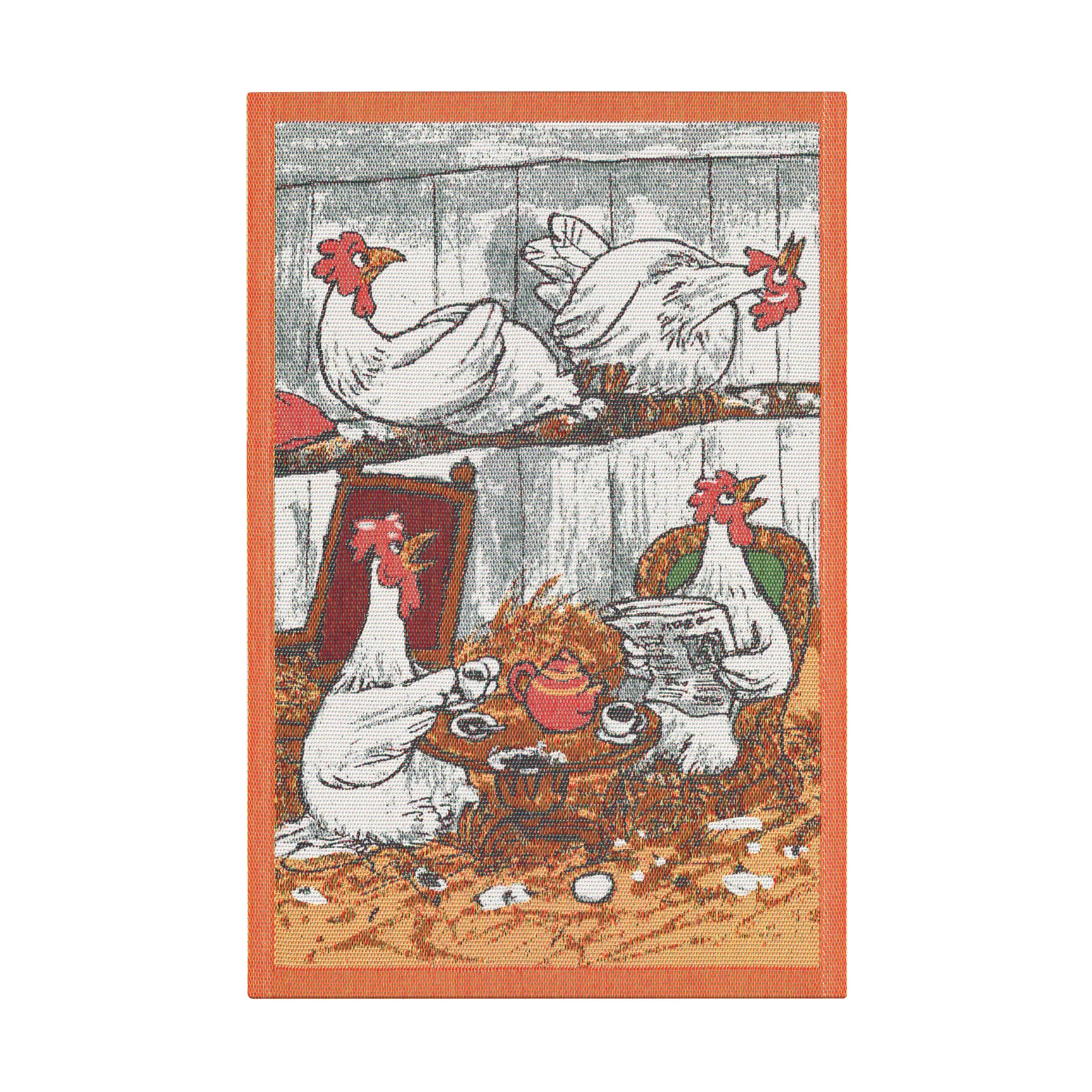 Pettson & Findus keittiöpyyhe multi 40x60 cm, Kahvihetki Ekelund Linneväveri