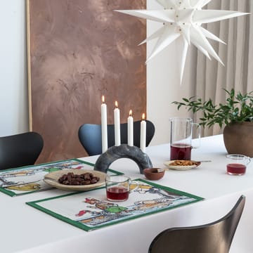 Pettson & Findus -pöytätabletti 35x48 cm - Pepparkaksbak - Ekelund Linneväveri