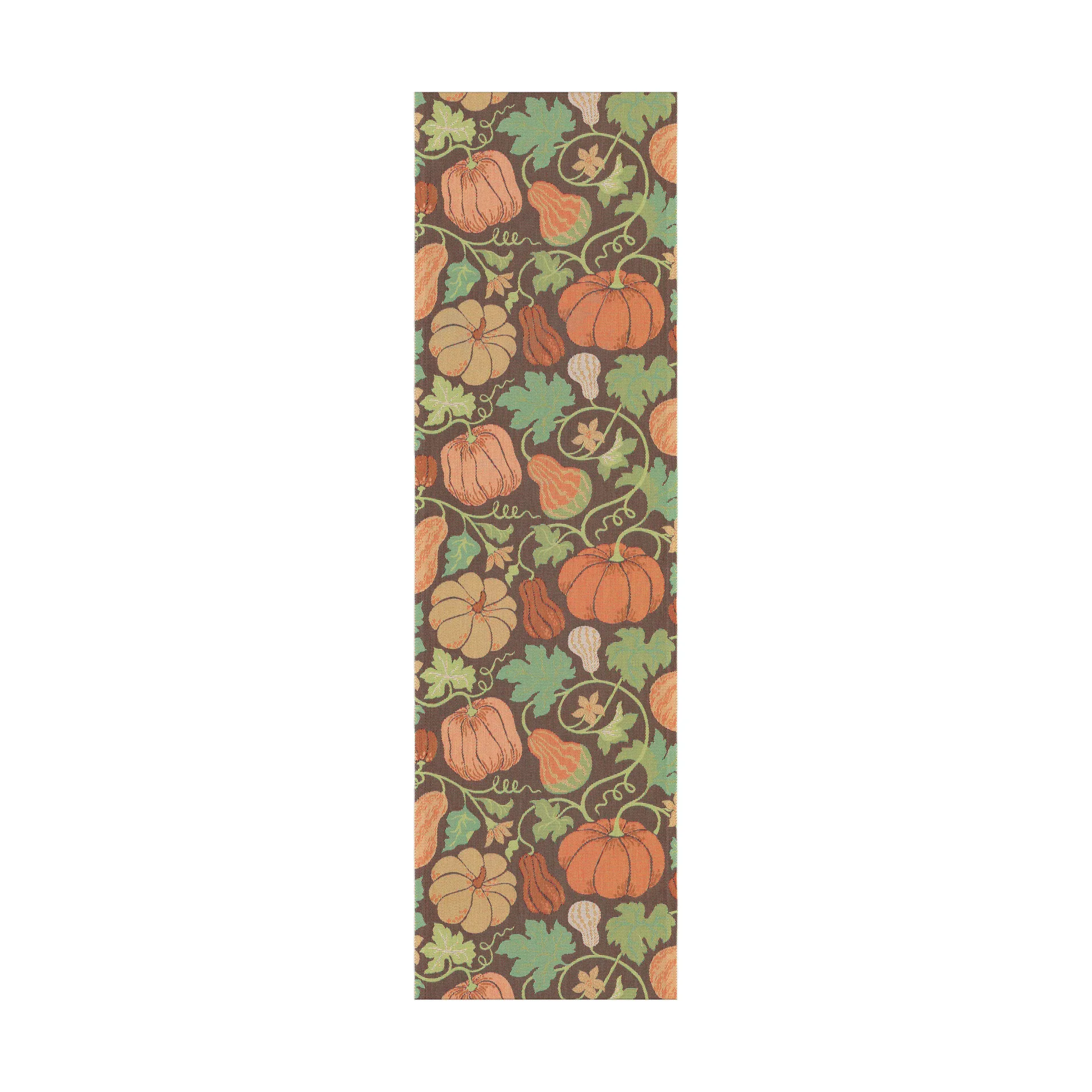 Plenty of pumpkin -kaitaliina, 35 x 120 cm Ekelund Linneväveri