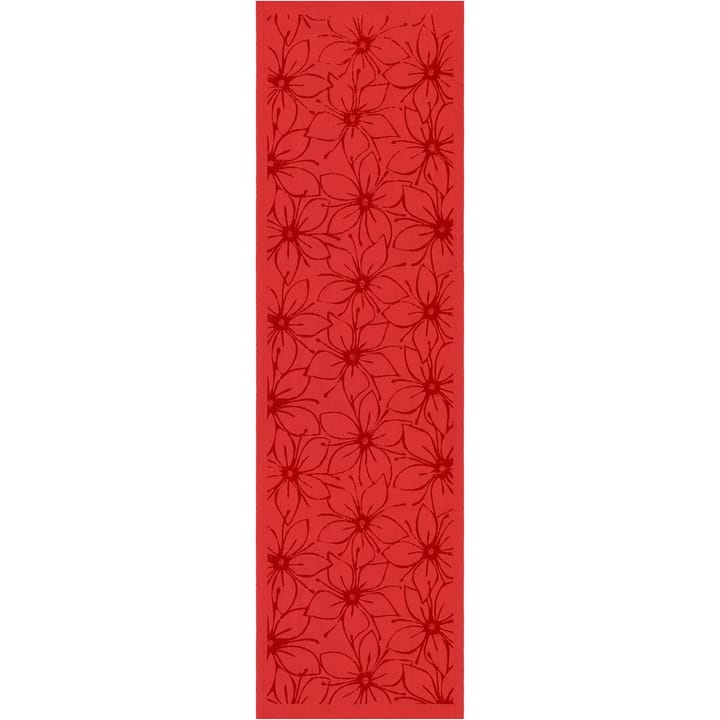 Rödsta kaitaliina 35x120 cm - Punainen - Ekelund Linneväveri