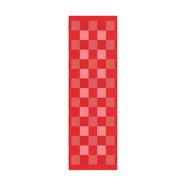 Schack kaitaliina punainen - 35 x 110 cm - Ekelund Linneväveri