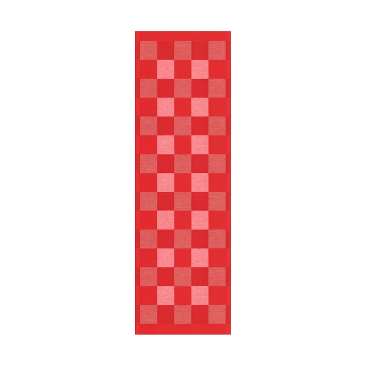 Schack kaitaliina punainen - 35 x 110 cm - Ekelund Linneväveri