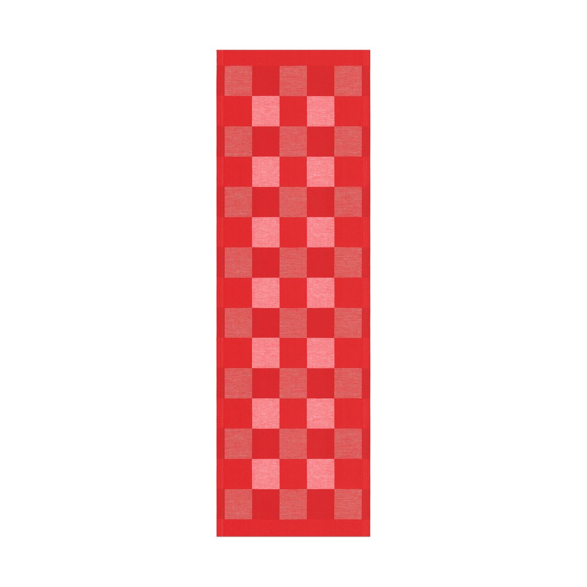 Ekelund Linneväveri Schack kaitaliina punainen 35 x 110 cm