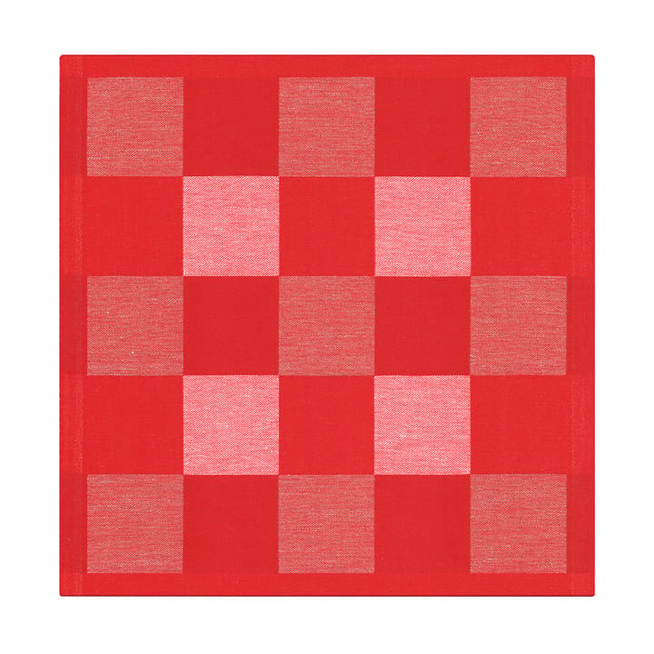 Schack lautasliina punainen - 35 x 35 cm - Ekelund Linneväveri