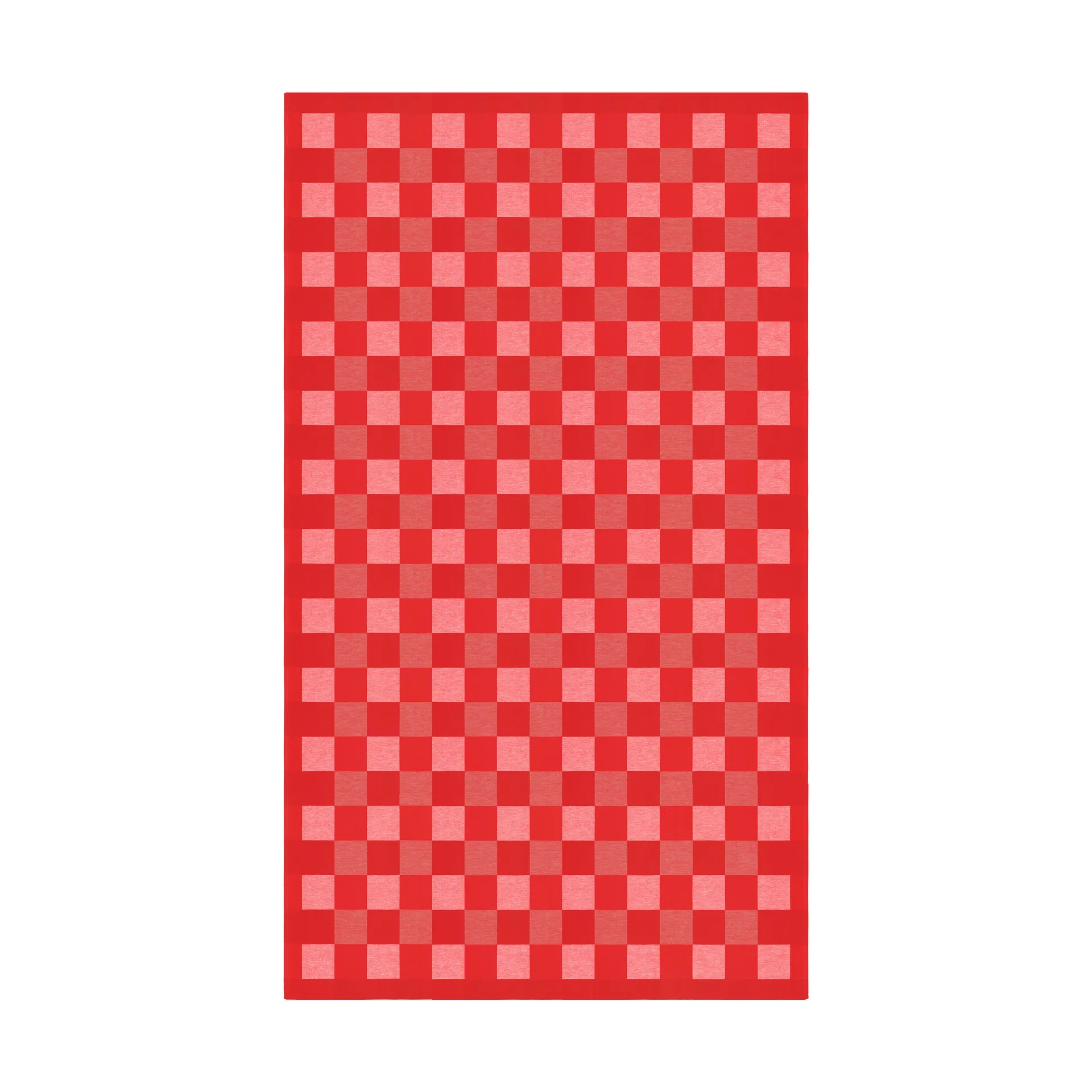 Schack pöytäliina punainen, 150 x 210 cm Ekelund Linneväveri