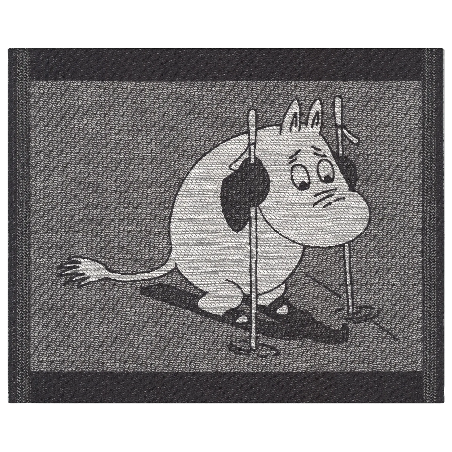 Skiing astiapyyhe, 28 x 35 cm, Musta Ekelund Linneväveri