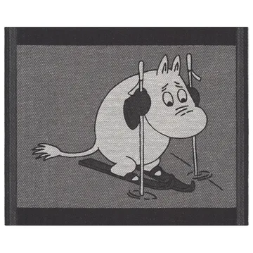 Skiing astiapyyhe, 28 x 35 cm - Musta - Ekelund Linneväveri