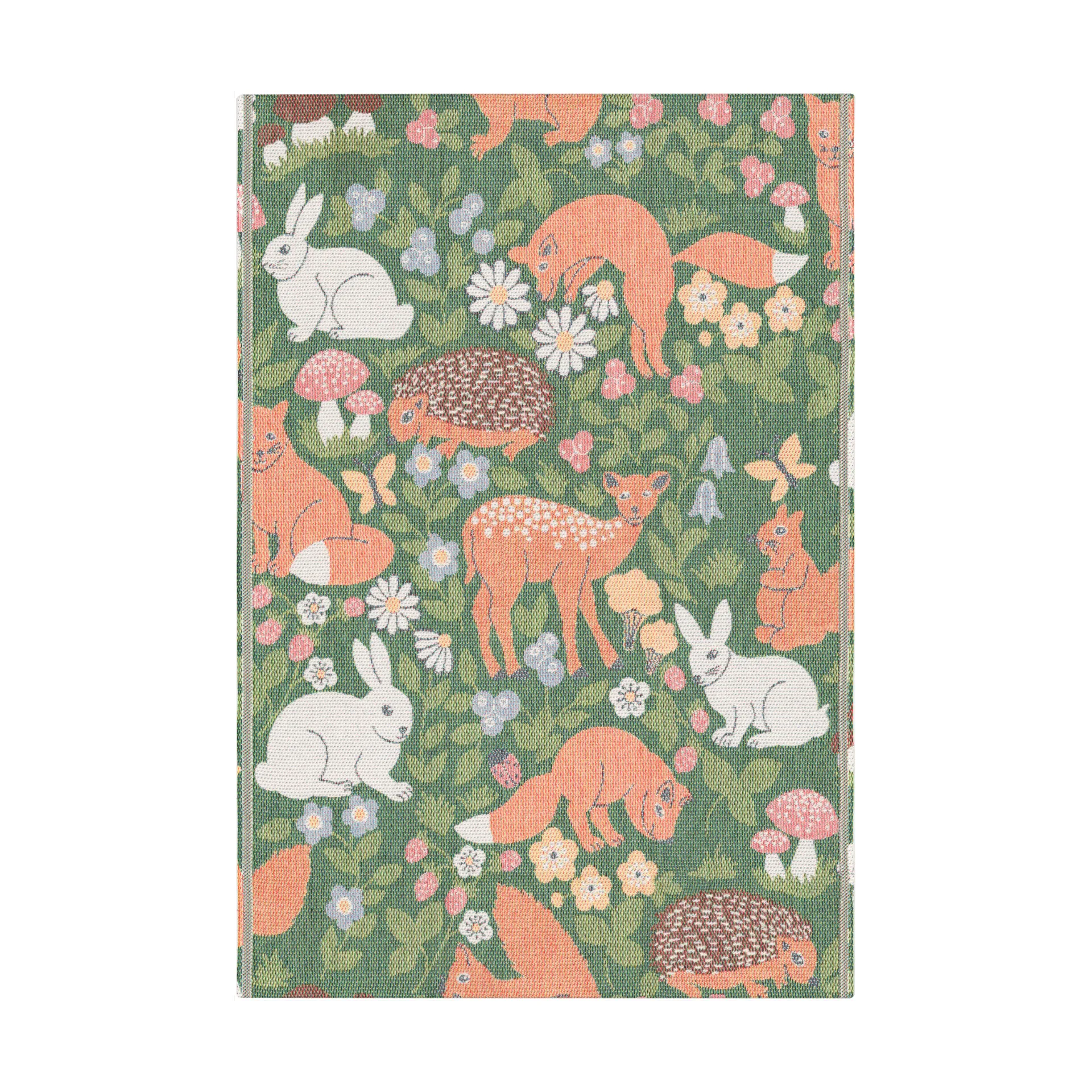 Skogslek vauvan viltti 72x105 cm, Monivärinen Ekelund Linneväveri