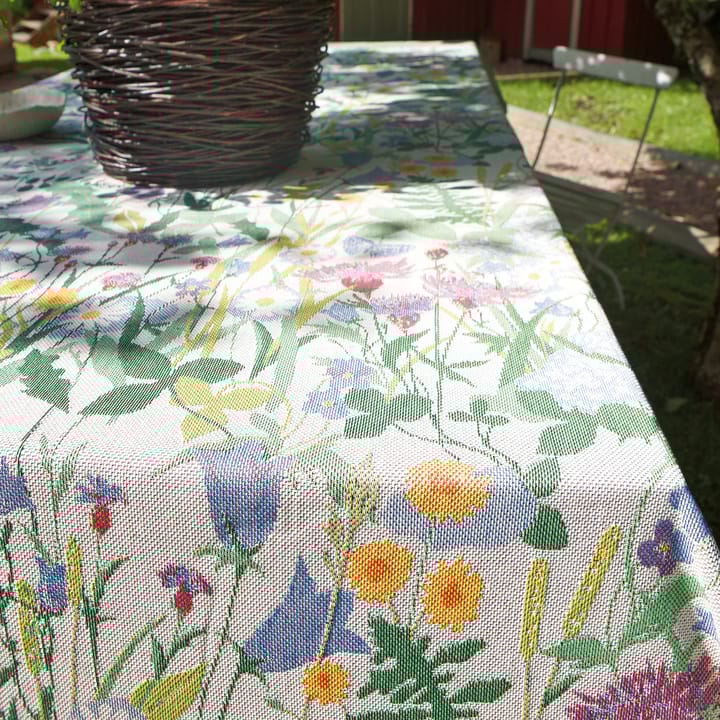 Sommartid liina, 145x145 cm Ekelund Linneväveri