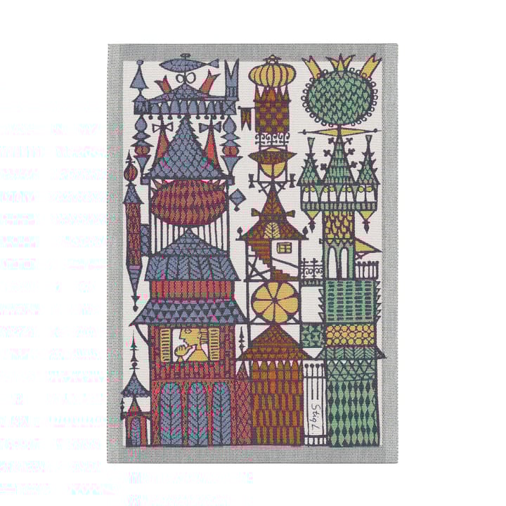 Stadssaga keittiöpyyhe 35x50 cm - Monivärinen - Ekelund Linneväveri