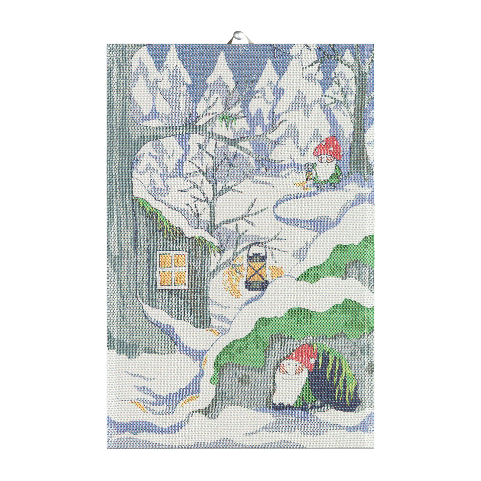 Stugan keittiöpyyhe 40x60 cm, Sininen Ekelund Linneväveri