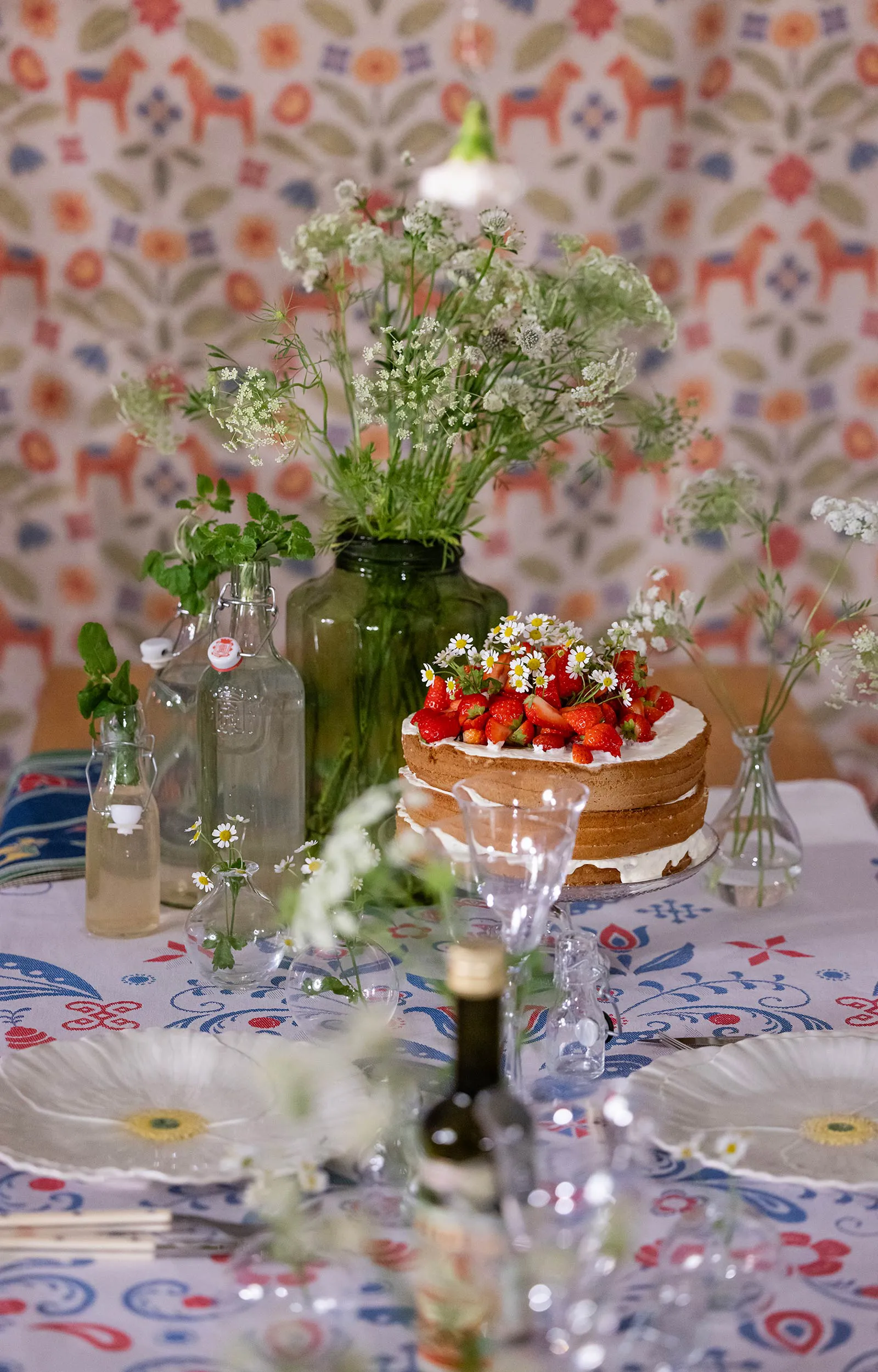 Torplyckan keittiöpyyhe 35x50 cm, Monivärinen Ekelund Linneväveri