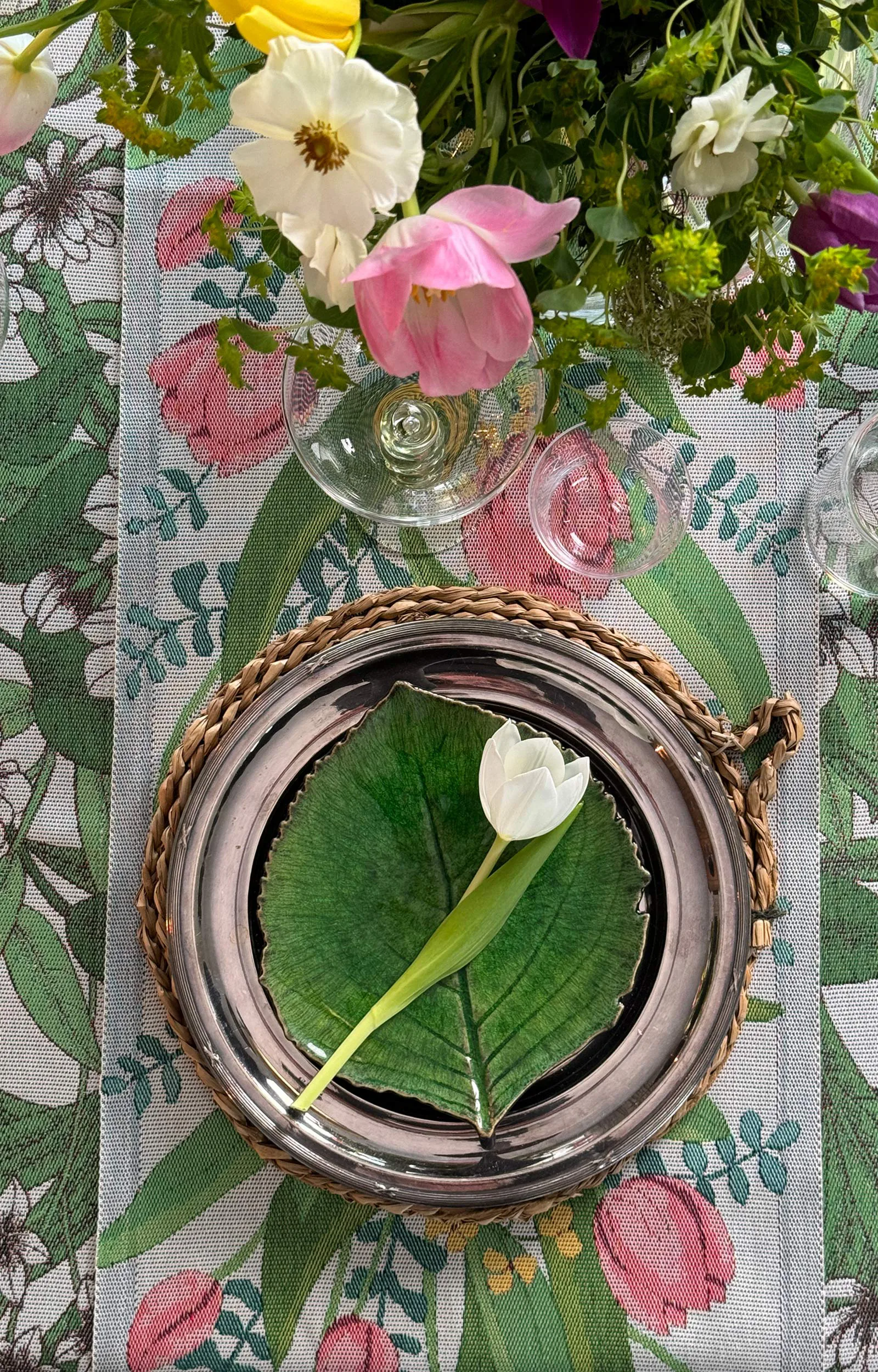 Tulpanlund Keittiöpyyhe 35x50 cm, Monivärinen Ekelund Linneväveri