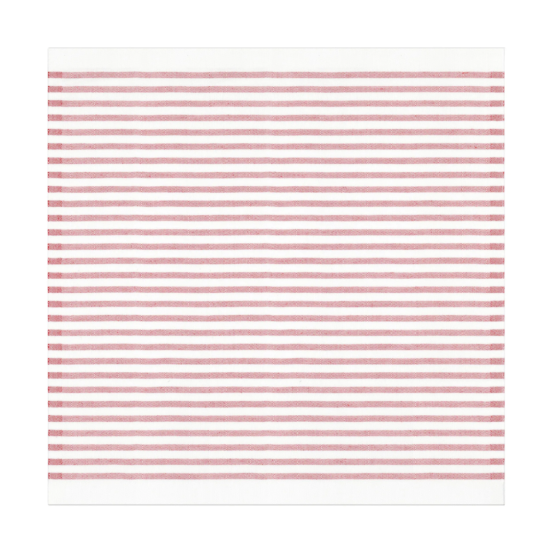 Tvärs kangaslautasliina 50x50 cm, Punainen Ekelund Linneväveri