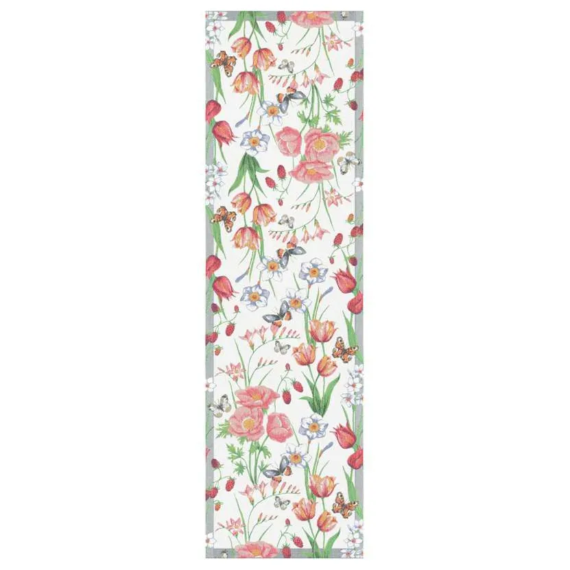 Vårfröjd kaitaliina 35x120 cm, Multi Ekelund Linneväveri