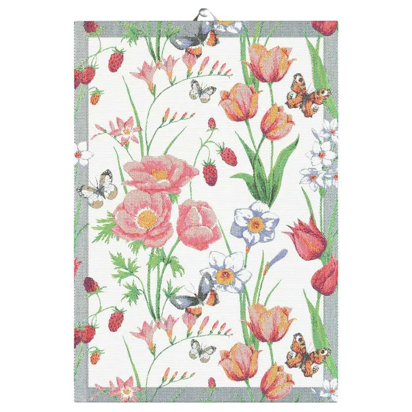 Ekelund Linneväveri Vårfröjd keittiöpyyhe 35x50 cm Multi