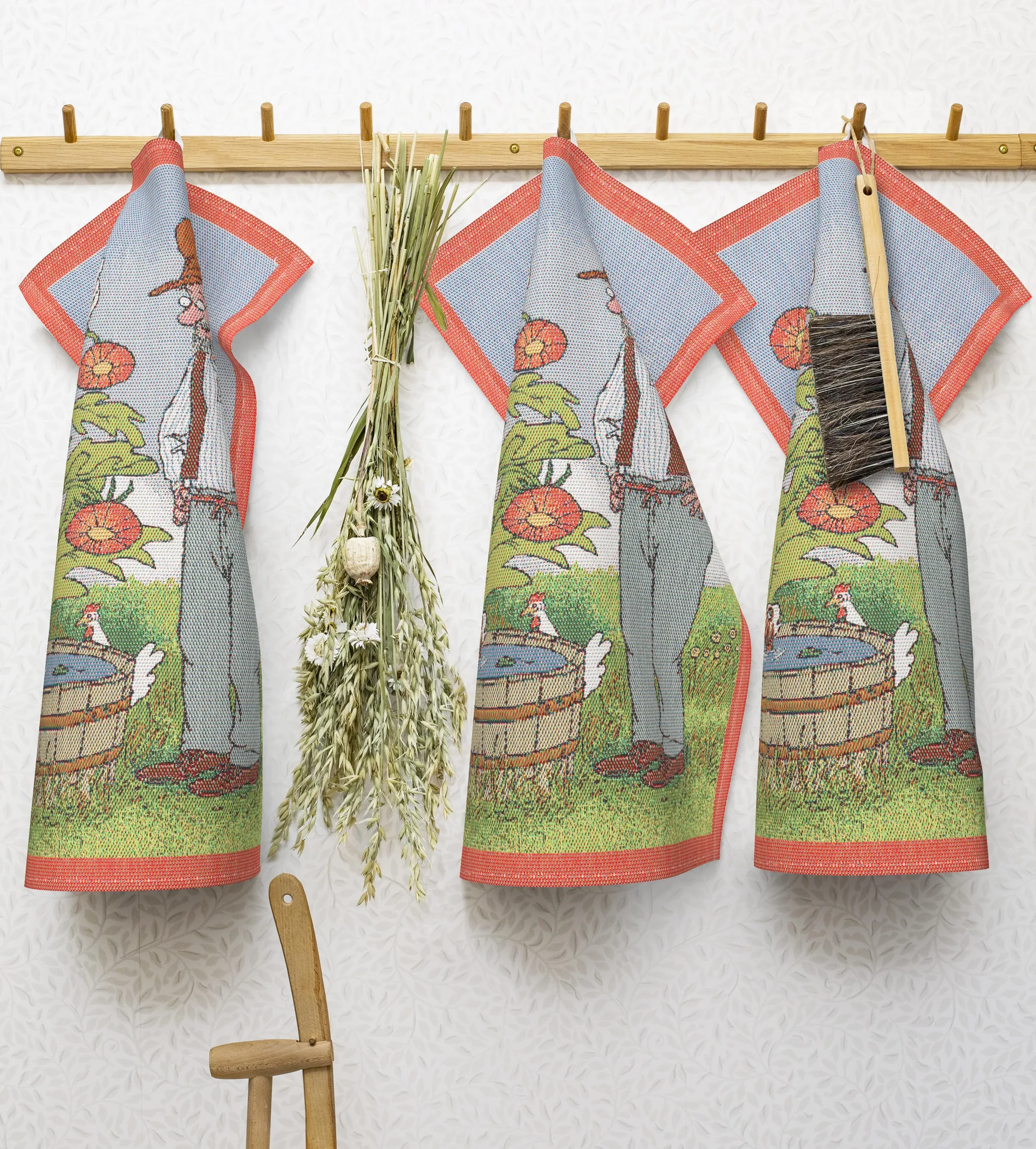 Viiru & Pesonen keittiöliina, Findus badar Ekelund Linneväveri