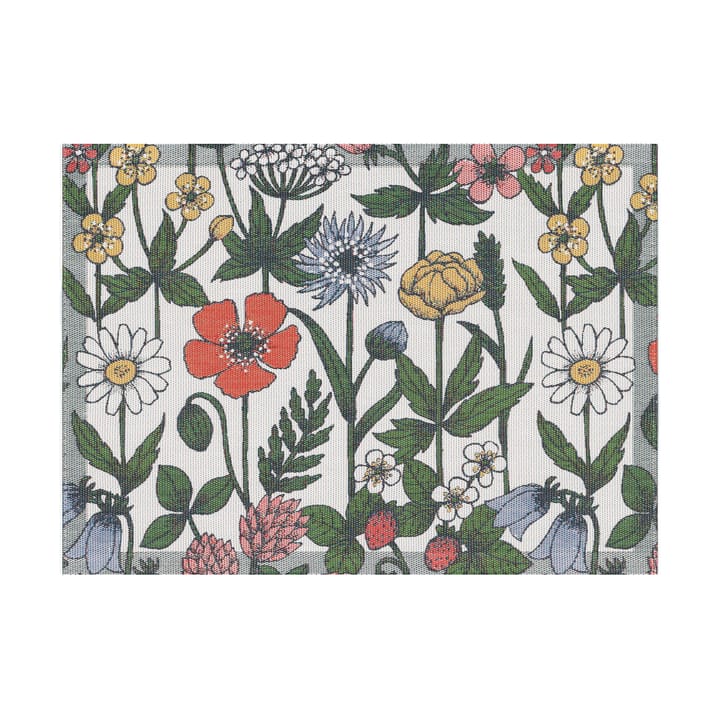 Vildblomster pöytätabletti 35x48 cm - Monivärinen - Ekelund Linneväveri