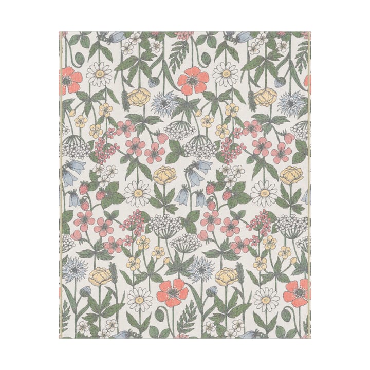 Vildblomster-puuvillapeitto 140x170 cm - Monivärinen - Ekelund Linneväveri