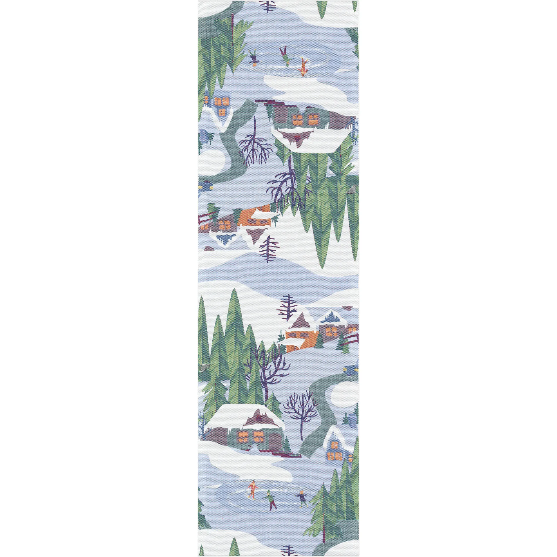 Vinterliv kaitaliina 35x120 cm, Multi Ekelund Linneväveri