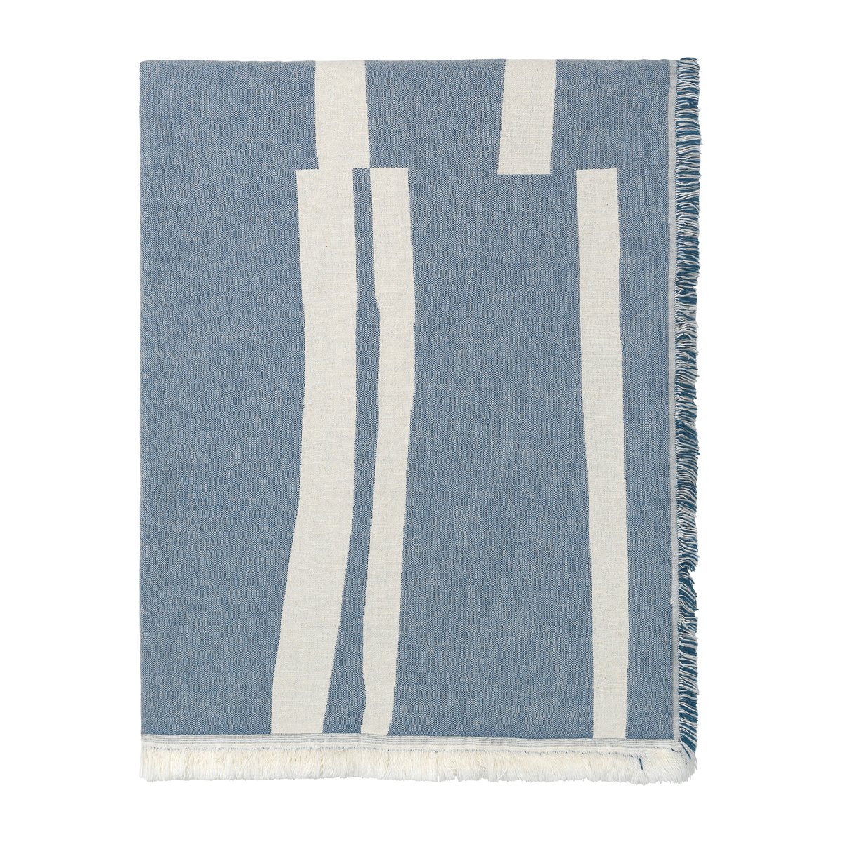 Elvang Denmark Lyme Grass huopa 130x180 cm Blue | Skandinaavinen Sisustus | Puuvillaviltit -ja peitot | Sininen