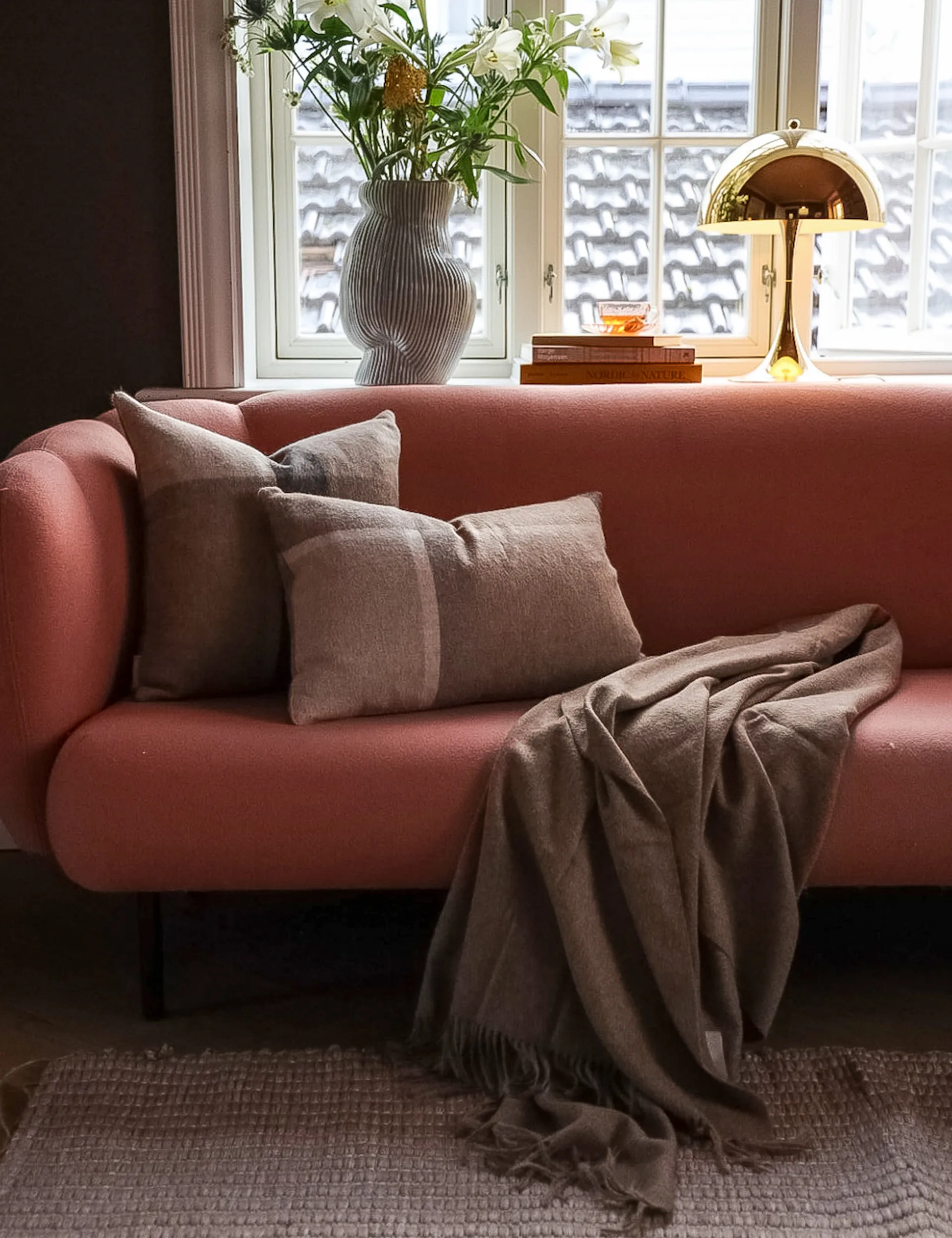 Manhattan tyynynpäällinen 50 x 50 cm, Beige Elvang Denmark