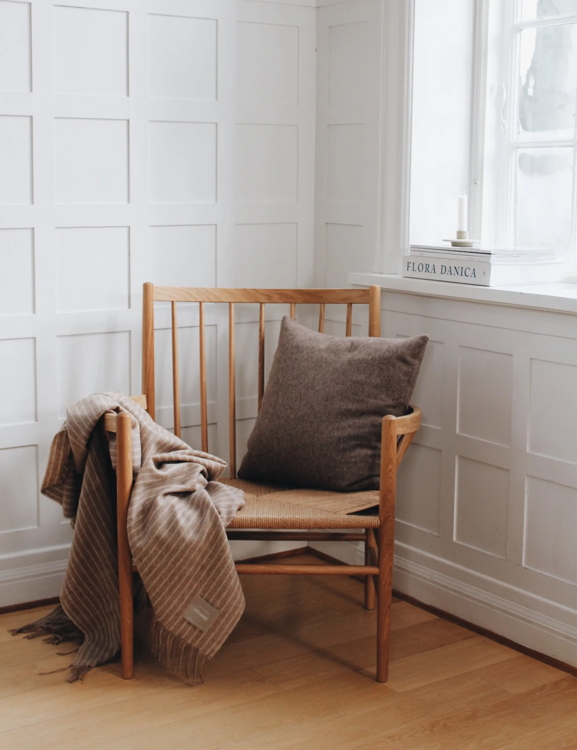 Stripes huopa 130 x 200 cm, Camel Elvang Denmark