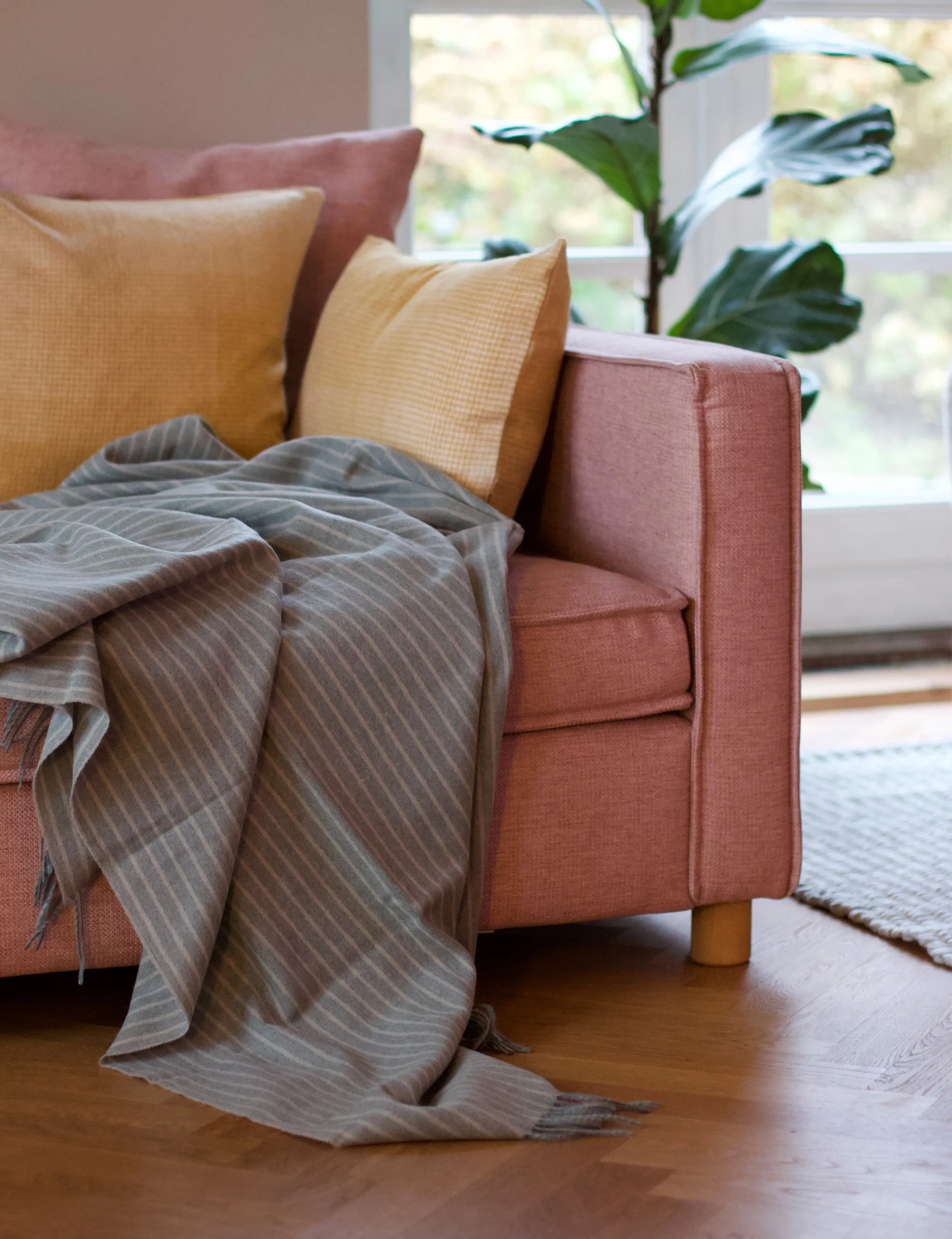 Stripes huopa 130 x 200 cm, Green Elvang Denmark