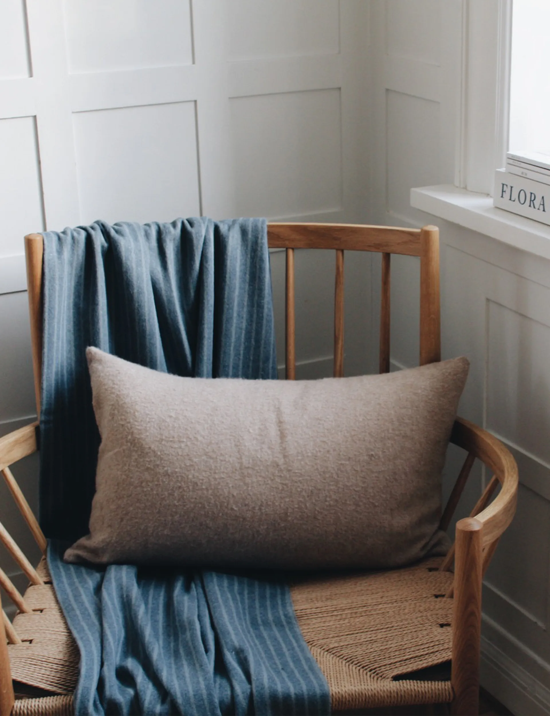 Stripes huopa 130 x 200 cm, Mirage blue Elvang Denmark