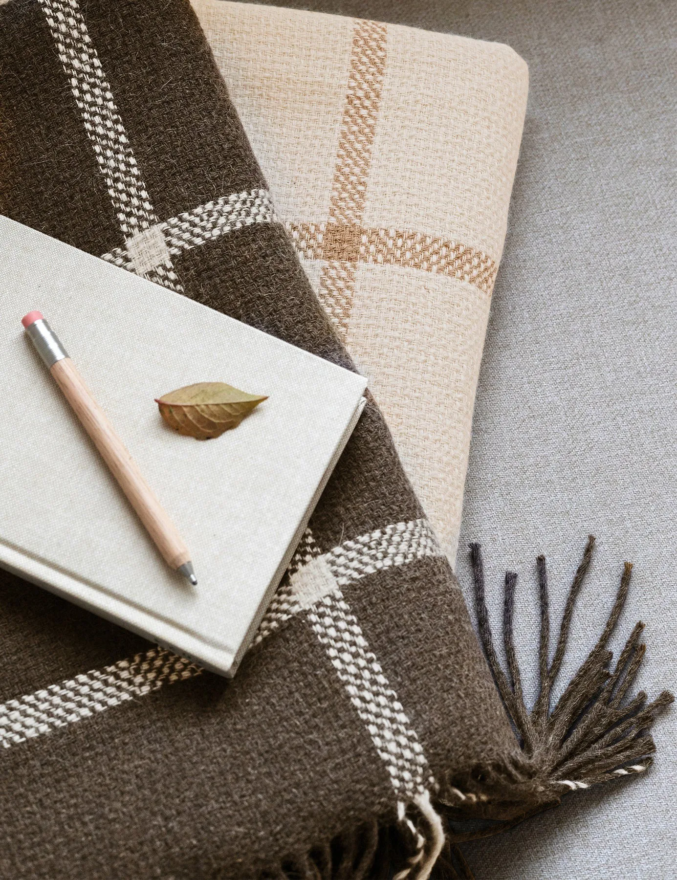 Tartan viltti 130 x 190 cm, Ivory Elvang Denmark