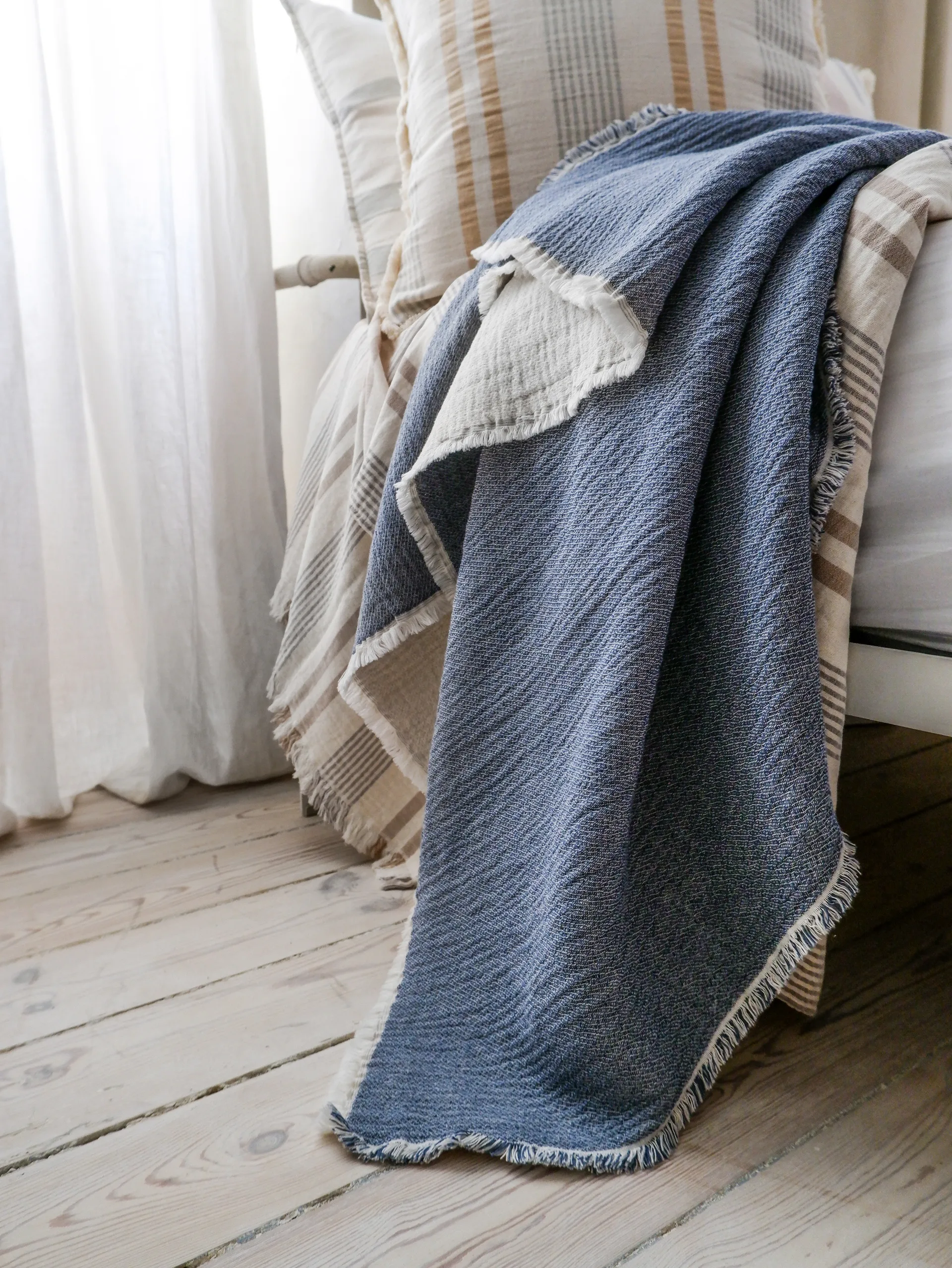 Thyme huopa 130x180 cm, Blue Elvang Denmark