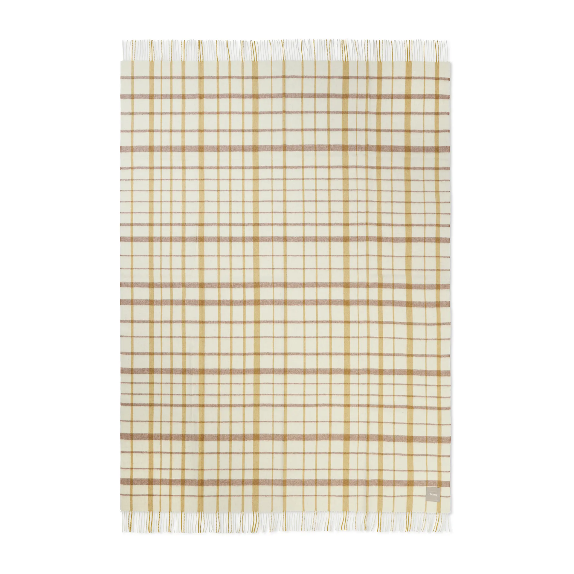 Tweed huopa 130 x 200 cm, Light yellow  Elvang Denmark