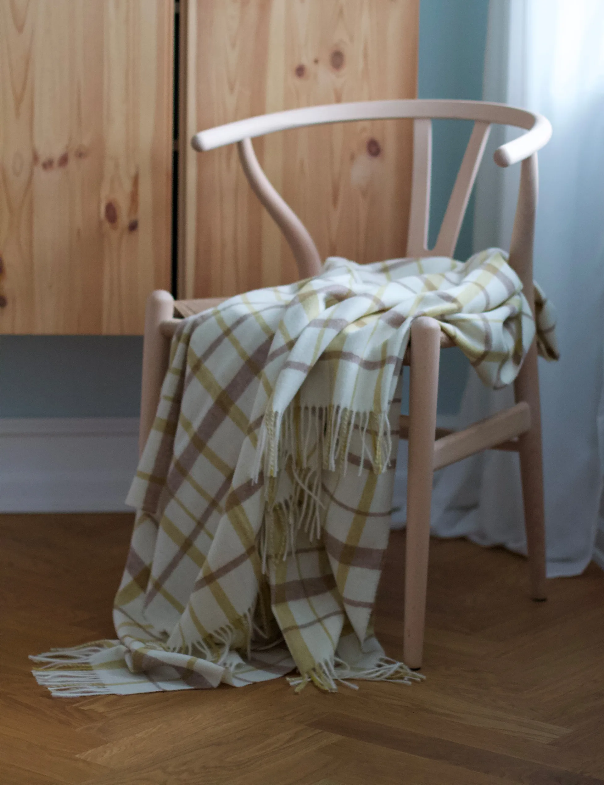 Tweed huopa 130 x 200 cm, Light yellow  Elvang Denmark