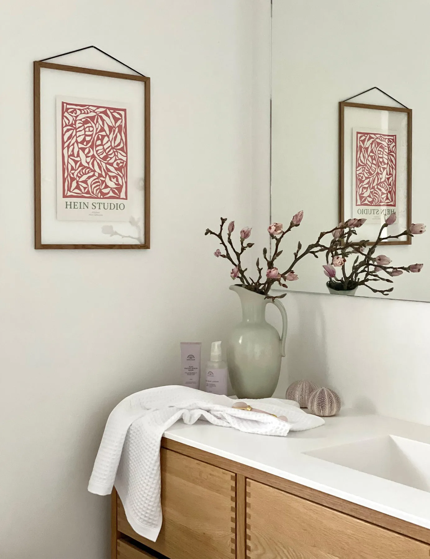 Waffle käsipyyhe 50x70 cm, Ivory Elvang Denmark